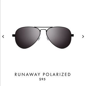 MVMT Women’s Polarized Black Aviators - LIKE NEW